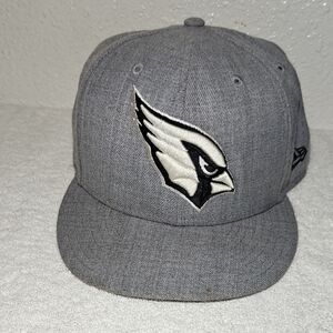 59FIFTY Arizona Cardinals Gray and Black Cap Size 7 3/4